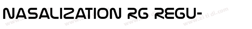 Nasalization Rg Regu字体转换